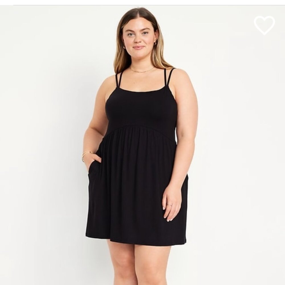 Old Navy Fit & Flare Strappy Mini Dress 2X